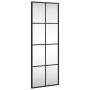 Espejo de pared rectangular de hierro negro 30x80 cm de vidaXL, Espejos - Ref: Foro24-358642, Precio: 50,24 €, Descuento: %