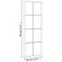 Espejo de pared rectangular de hierro negro 30x80 cm de vidaXL, Espejos - Ref: Foro24-358642, Precio: 50,24 €, Descuento: %