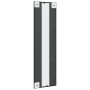 Espejo de pared rectangular de hierro negro 30x100 cm de vidaXL, Espejos - Ref: Foro24-358643, Precio: 60,33 €, Descuento: %