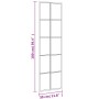 Espejo de pared rectangular de hierro negro 30x100 cm de vidaXL, Espejos - Ref: Foro24-358643, Precio: 60,33 €, Descuento: %