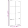 Espejo de pared rectangular de hierro negro 40x80 cm de vidaXL, Espejos - Ref: Foro24-358644, Precio: 58,93 €, Descuento: %