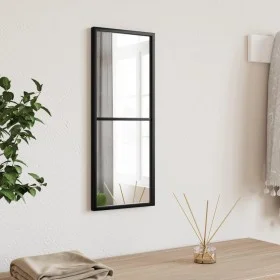 Espejo de pared rectangular de hierro negro 20x50 cm de vidaXL, Espejos - Ref: Foro24-358645, Precio: 32,28 €, Descuento: %