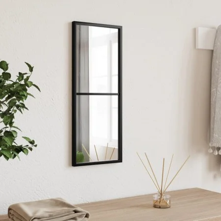 Espejo de pared rectangular de hierro negro 20x50 cm de vidaXL, Espejos - Ref: Foro24-358645, Precio: 32,28 €, Descuento: %