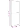 Espejo de pared rectangular de hierro negro 20x50 cm de vidaXL, Espejos - Ref: Foro24-358645, Precio: 32,28 €, Descuento: %