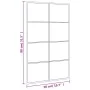Espejo de pared rectangular de hierro negro 50x80 cm de vidaXL, Espejos - Ref: Foro24-358648, Precio: 69,64 €, Descuento: %
