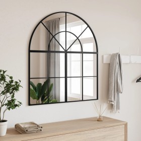 Espejo de pared arco de hierro negro 80x40 cm de vidaXL, Espejos - Ref: Foro24-358651, Precio: 68,91 €, Descuento: %