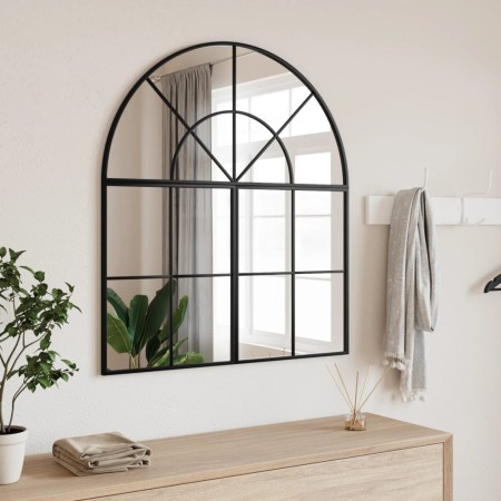Espejo de pared arco de hierro negro 80x40 cm de vidaXL, Espejos - Ref: Foro24-358651, Precio: 68,91 €, Descuento: %