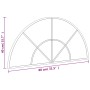 Espejo de pared arco de hierro negro 80x40 cm de vidaXL, Espejos - Ref: Foro24-358651, Precio: 68,91 €, Descuento: %