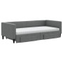 Sofá cama nido con cajones tela gris oscuro 90x200 cm de vidaXL, Camas y somieres - Ref: Foro24-3196633, Precio: 463,62 €, De...