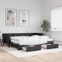 Sofá cama nido con cajones tela negro 90x200 cm de vidaXL, Camas y somieres - Ref: Foro24-3196634, Precio: 439,79 €, Descuent...