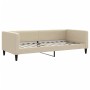 Sofá cama nido con cajones tela color crema 90x200 cm de vidaXL, Camas y somieres - Ref: Foro24-3196636, Precio: 476,70 €, De...