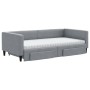 Sofá cama nido con cajones tela gris claro 100x200 cm de vidaXL, Camas y somieres - Ref: Foro24-3196637, Precio: 427,48 €, De...