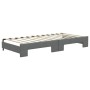 Sofá cama nido con cajones tela gris oscuro 100x200 cm de vidaXL, Camas y somieres - Ref: Foro24-3196638, Precio: 427,31 €, D...