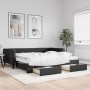 Sofá cama nido con cajones tela negro 100x200 cm de vidaXL, Camas y somieres - Ref: Foro24-3196639, Precio: 476,11 €, Descuen...