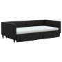 Sofá cama nido con cajones tela negro 100x200 cm de vidaXL, Camas y somieres - Ref: Foro24-3196639, Precio: 476,11 €, Descuen...