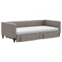 Sofá cama nido con cajones tela gris taupe 100x200 cm de vidaXL, Camas y somieres - Ref: Foro24-3196640, Precio: 475,69 €, De...