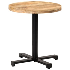 Mesa de bistró redonda madera de mango rugosa Ø70x75 cm en Mesas de comedor | Comprar online en Foru.es