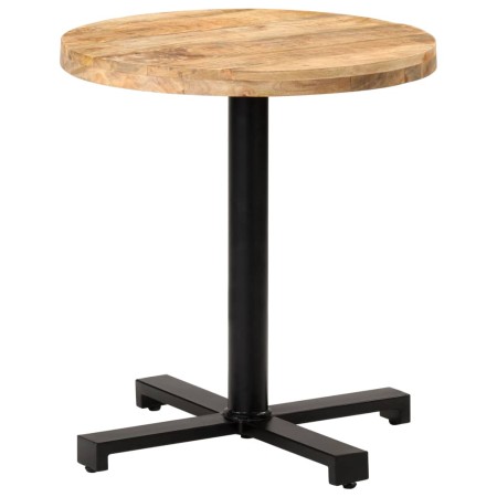 Mesa de bistró redonda madera de mango rugosa Ø70x75 cm en Mesas de comedor | Comprar online en Foru.es