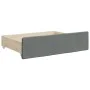 Trundle sofa bed with drawers dark gray fabric 90x190 cm by vidaXL, Beds and slatted bases - Ref: Foro24-3196643, Price: 464,...