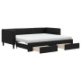 Sofá cama nido con cajones tela negro 90x190 cm de vidaXL, Camas y somieres - Ref: Foro24-3196644, Precio: 468,54 €, Descuent...