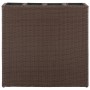 Jardinera alta con 4 macetas ratán sintético marrón de vidaXL, Maceteros y jardineras - Ref: Foro24-41085, Precio: 112,95 €, ...