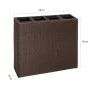 Tall planter with 4 brown synthetic rattan pots by vidaXL, Pots and planters - Ref: Foro24-41085, Price: 110,29 €, Discount: %