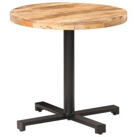 Mesa de bistró redonda madera de mango rugosa Ø80x75 cm en Mesas de comedor | Comprar online en Foru.es