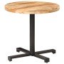 Mesa de bistró redonda madera de mango rugosa Ø80x75 cm en Mesas de comedor | Comprar online en Foru.es