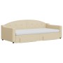 Sofá cama nido con cajones tela color crema 90x200 cm de vidaXL, Camas y somieres - Ref: Foro24-3197588, Precio: 476,85 €, De...
