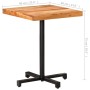 Mesa de bistró cuadrada madera de mango maciza 60x60x75 cm en Mesas de comedor | Comprar online en Foru.es