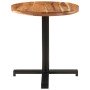 Mesa de bistró redonda madera maciza de mango Ø70x75 cm en Mesas de comedor | Comprar online en Foru.es