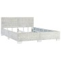 Estructura de cama de ratán natural gris 140x200 cm de vidaXL, Camas y somieres - Ref: Foro24-283091, Precio: 301,44 €, Descu...