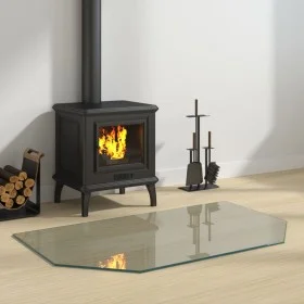 Glass plate for hexagonal fireplace 100x60 cm by vidaXL, Glass - Ref: Foro24-324136, Price: 42,25 €, Discount: %