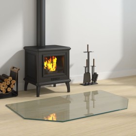 Placa de vidrio para chimenea hexagonal 100x60 cm de vidaXL, Cristal - Ref: Foro24-324136, Precio: 42,88 €, Descuento: %