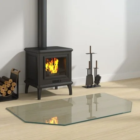 Glass plate for hexagonal fireplace 100x60 cm by vidaXL, Glass - Ref: Foro24-324136, Price: 42,25 €, Discount: %