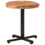 Mesa de bistró redonda madera maciza de mango Ø70x75 cm en Mesas de comedor | Comprar online en Foru.es