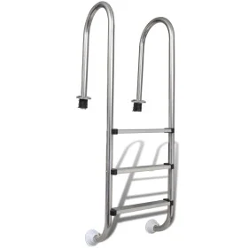 Pool ladder 3 steps 304 stainless steel 120 cm by vidaXL, Pool stairs and ramps - Ref: Foro24-90502, Price: 184,44 €, Discoun...