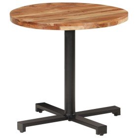 Mesa de bistró redonda madera maciza de mango Ø80x75 cm en Mesas de comedor | Comprar online en Foru.es