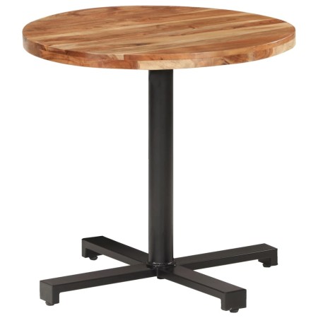 Mesa de bistró redonda madera maciza de mango Ø80x75 cm en Mesas de comedor | Comprar online en Foru.es