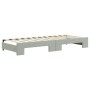 Sofá cama nido con cajones terciopelo gris claro 80x200 cm de vidaXL, Camas y somieres - Ref: Foro24-3196756, Precio: 481,52 ...