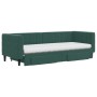 Sofá cama nido con cajones terciopelo verde oscuro 80x200 cm de vidaXL, Camas y somieres - Ref: Foro24-3196758, Precio: 478,4...