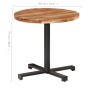 Mesa de bistró redonda madera maciza de mango Ø80x75 cm en Mesas de comedor | Comprar online en Foru.es