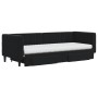 Sofá cama nido con cajones terciopelo negro 80x200 cm de vidaXL, Camas y somieres - Ref: Foro24-3196760, Precio: 477,53 €, De...