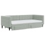 Sofá cama nido con cajones terciopelo gris claro 90x200 cm de vidaXL, Camas y somieres - Ref: Foro24-3196763, Precio: 485,29 ...