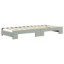 Sofá cama nido con cajones terciopelo gris claro 90x200 cm de vidaXL, Camas y somieres - Ref: Foro24-3196763, Precio: 485,29 ...