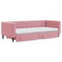 Sofá cama nido con cajones terciopelo rosa 90x200 cm de vidaXL, Camas y somieres - Ref: Foro24-3196766, Precio: 477,88 €, Des...