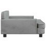 Cama para perros de terciopelo gris claro 90x53x30 cm en Camas para perros | Comprar online en Foru.es