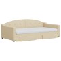 Sofá cama nido con cajones tela color crema 100x200 cm de vidaXL, Camas y somieres - Ref: Foro24-3197593, Precio: 473,99 €, D...