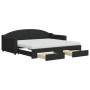 Sofá cama nido con cajones tela negro 90x190 cm de vidaXL, Camas y somieres - Ref: Foro24-3197596, Precio: 452,75 €, Descuent...