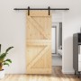 Puerta corredera con herrajes madera maciza de pino 85x210 cm en Puertas | Comprar online en Foru.es